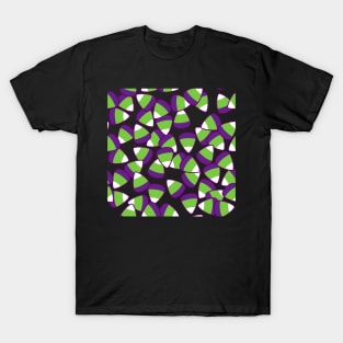 Spoopy Candy Corn Tile (Black) T-Shirt